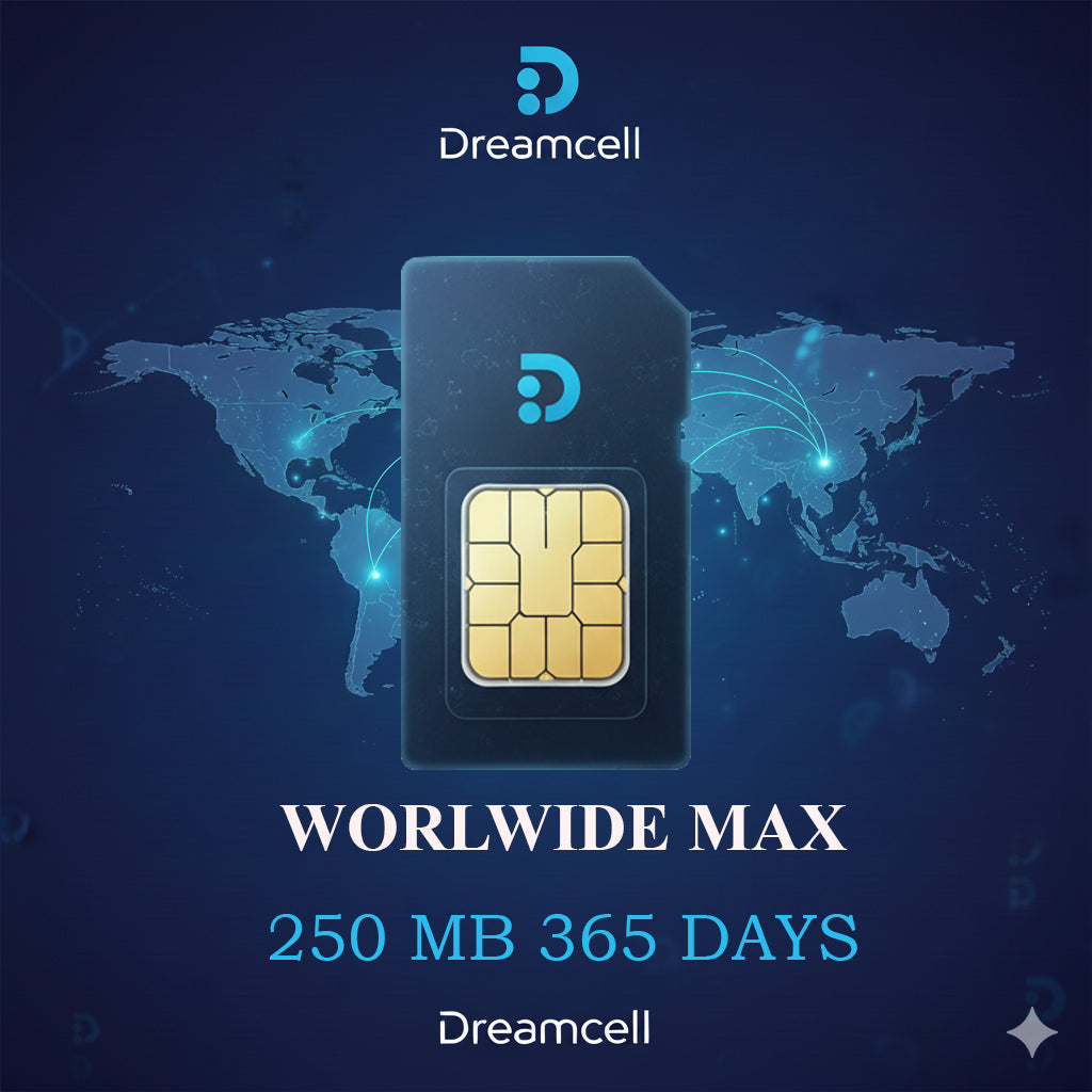 Worldwide Max, 250 MB, 365 Days